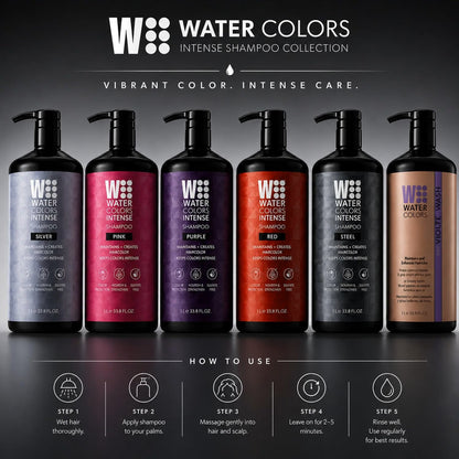 Watercolors Intense Color Depositing Shampoo, Purple 33.8 oz