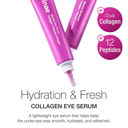 Ruminae Bouncy Eye Serum | 12 Peptides + Dual Collagen for Hydration