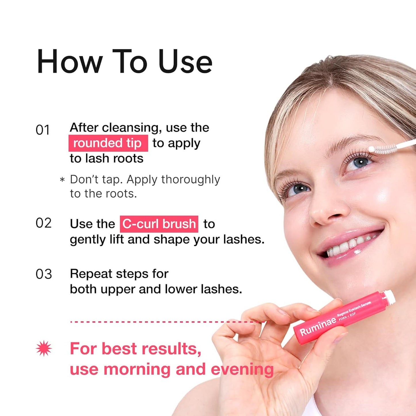 Ruminae Regene Eyelash Serum PDRN + EGF (0.3 fl oz)
