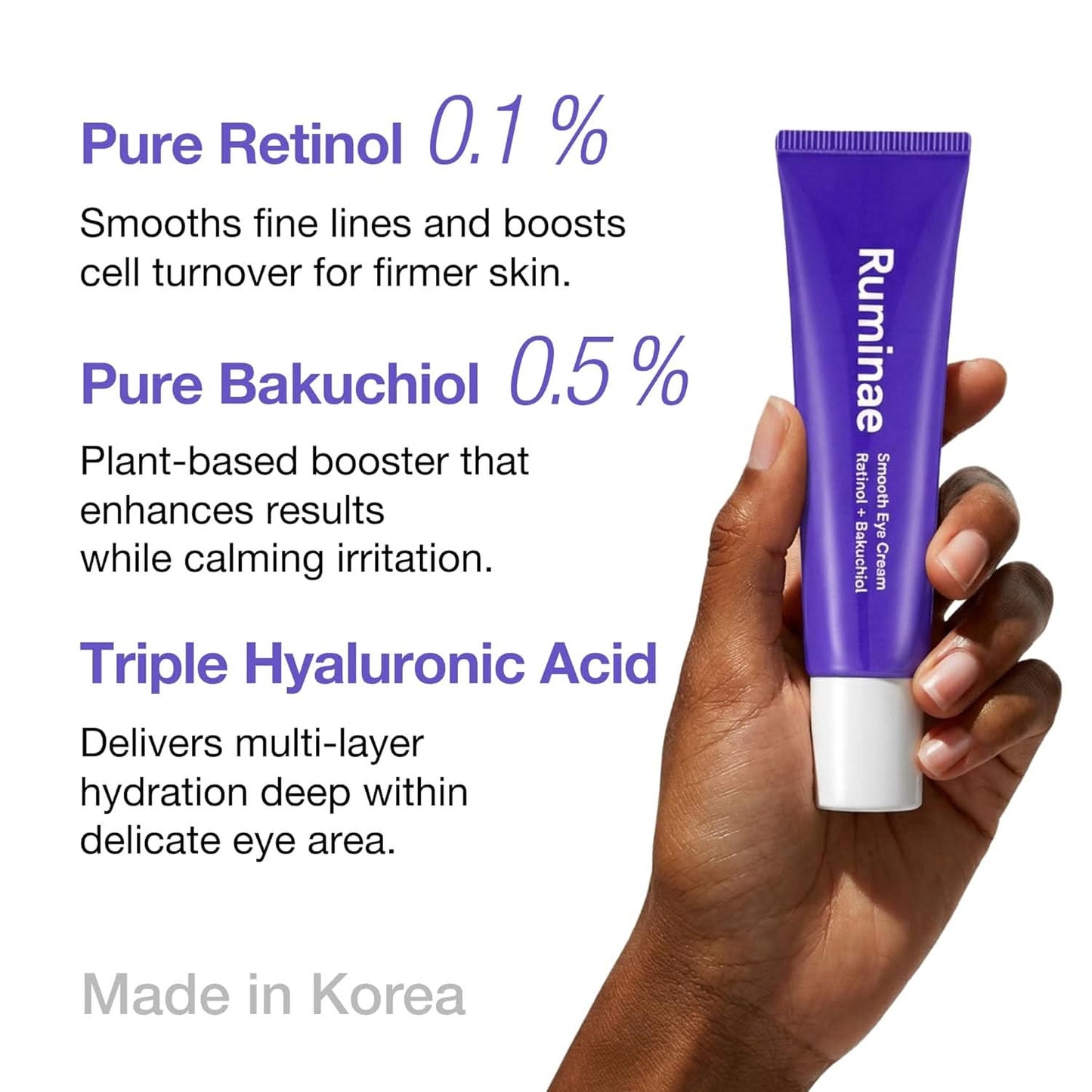 Ruminae Smooth Eye Cream Retinol + Bakuchiol (Volume 1.01 fl oz)