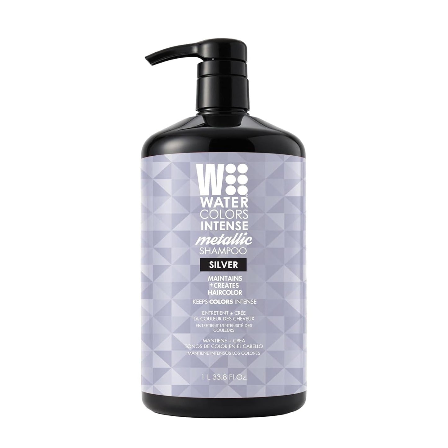 Watercolors Intense Metallic 3-in-1 Color Depositing Shampoo, Silver 33.8 oz