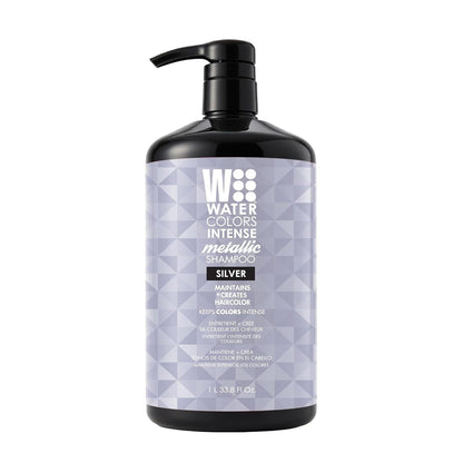 Watercolors Intense Metallic 3-in-1 Color Depositing Shampoo, Silver 33.8 oz