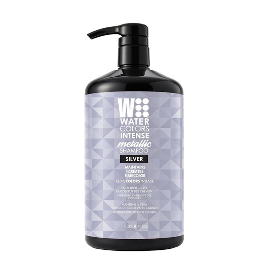 Watercolors Intense Metallic 3-in-1 Color Depositing Shampoo, Silver 33.8 oz