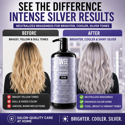 Watercolors Intense Metallic 3-in-1 Color Depositing Shampoo, Silver 33.8 oz