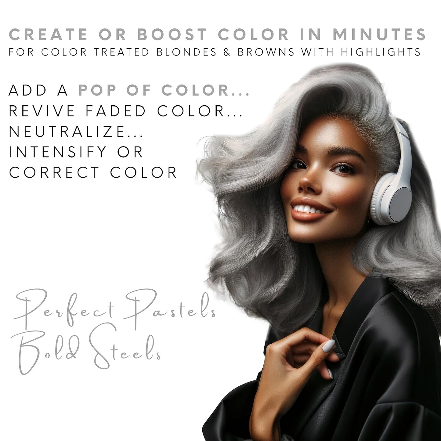 Watercolors Intense Metallic 3-in-1 Color Depositing Shampoo