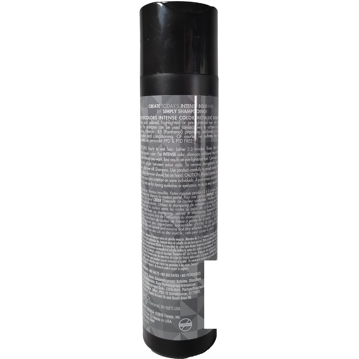 Watercolors Intense Metallic Color Depositing Shampoo, Steel