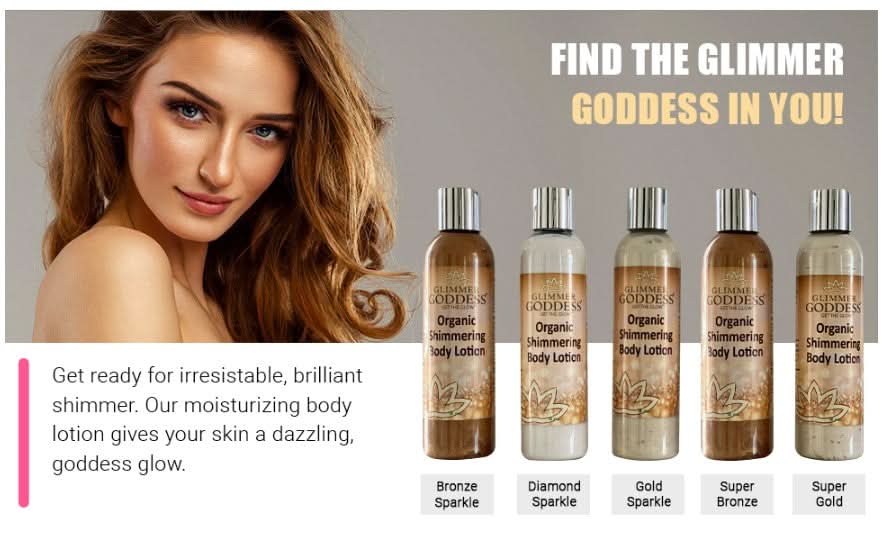 Glimmer Goddess Organic Shimmer Body Lotion