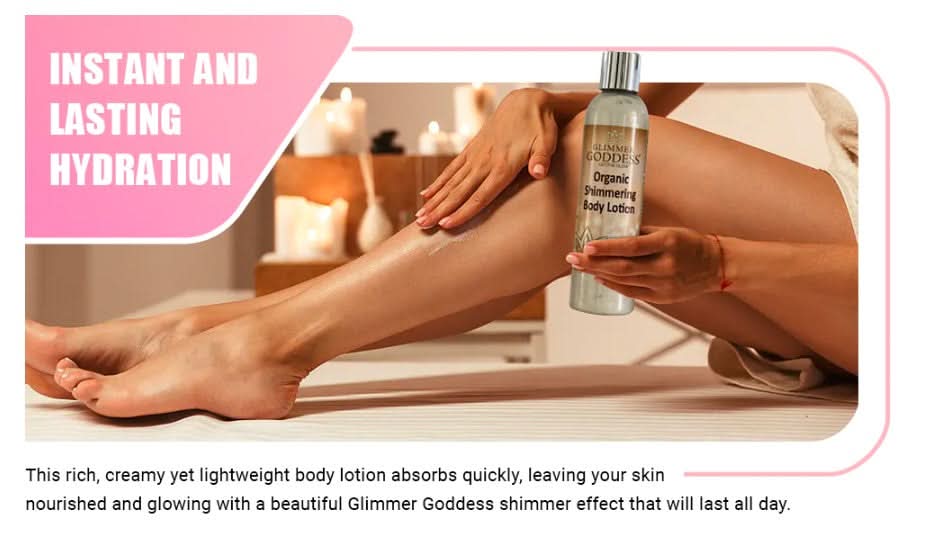 Glimmer Goddess Organic Shimmer Body Lotion