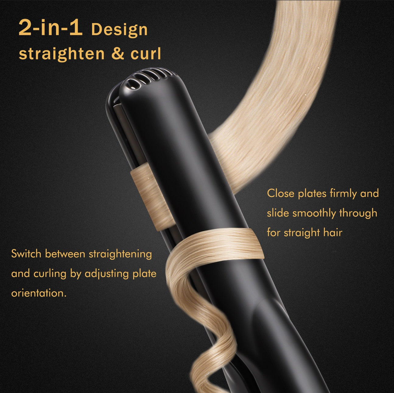 Eagle Fortress Advanced technology Ceramic 048-JPA Hair Straightener (Black)