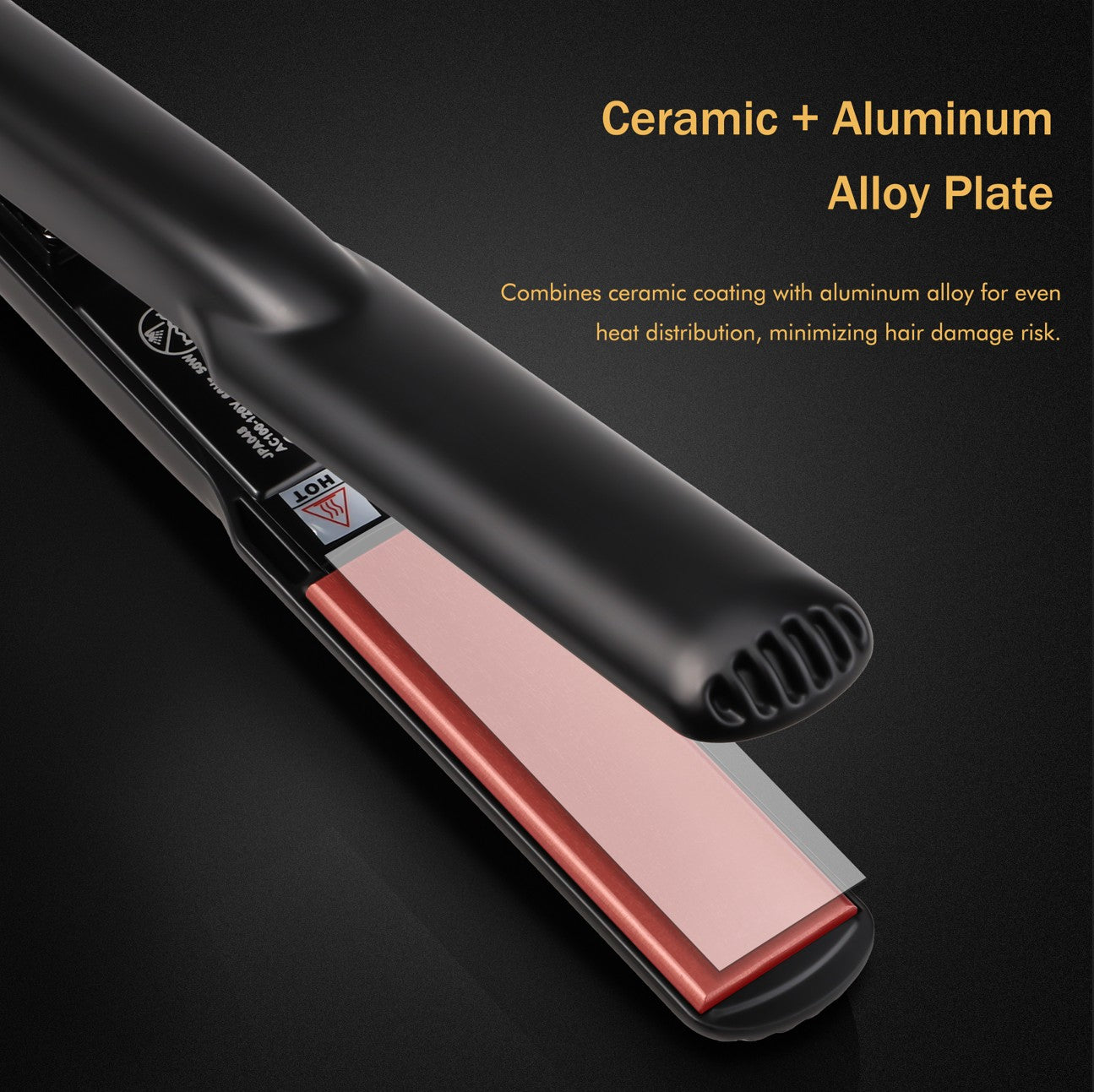 Eagle Fortress Advanced technology Ceramic 048-JPA Hair Straightener (Black)