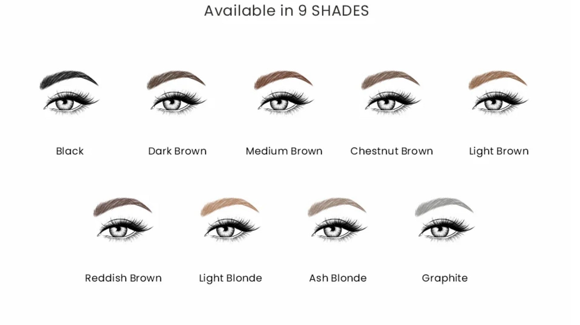 Mina Ibrow - Ink Hybrid Liquid Stain, Brow & Lash Tint Kit - Chestnut 14ml