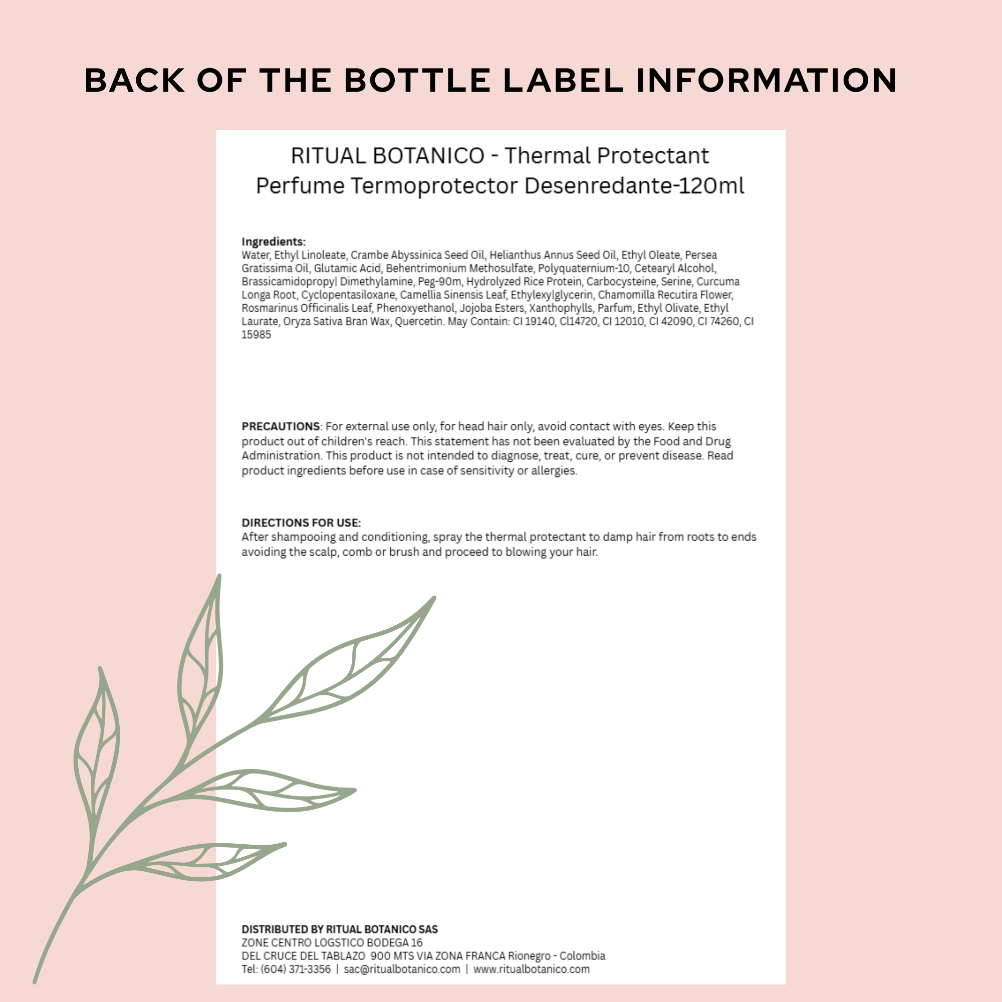 Ritual Botanico - Thermal Protectant, Detangler and Parfum (Alcohol Free) Duo 120 ml / 4.05 fl oz (Copy)