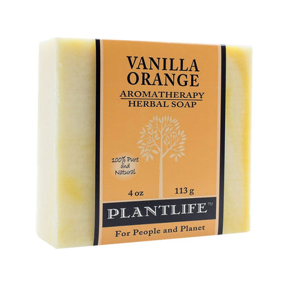 Plantlife Aromatherapy Herbal Soap Vanilla Orange 4 oz