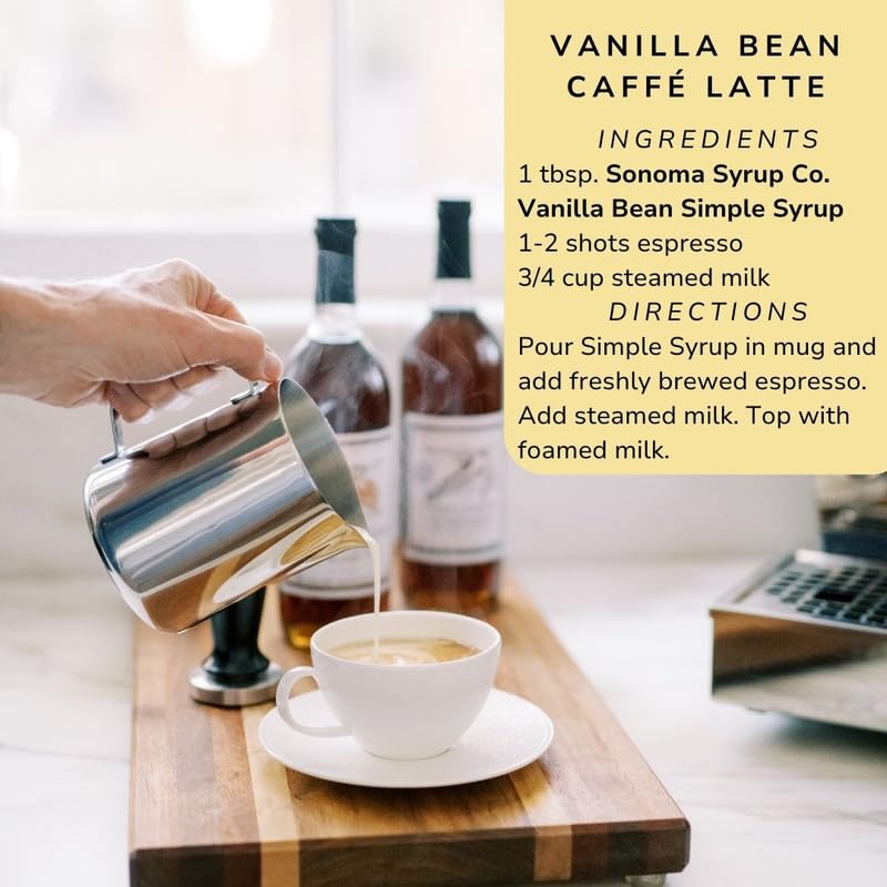Sonoma Syrup No. 4 Vanilla Bean Infused Simple Syrup