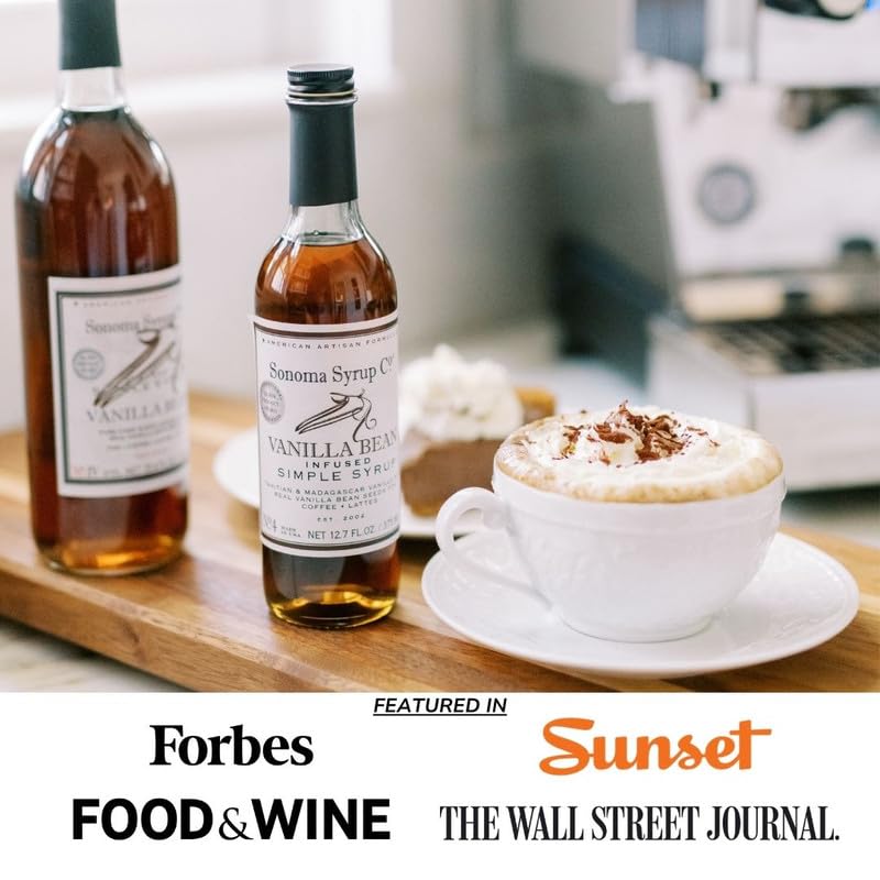Sonoma Syrup No. 4 Vanilla Bean Infused Simple Syrup