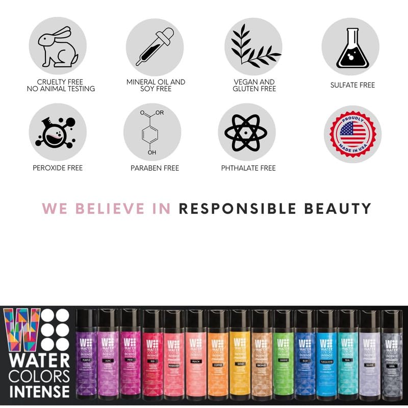 Watercolors Intense Metallic Color Depositing Shampoo, Steel