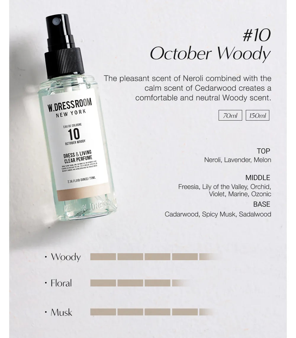 W.Dressroom Perfume No.10 October Woody 2.36 fl oz