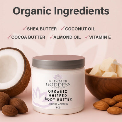 Glimmer Goddess Organic Whipped Body Butter - Frankinsense & Myrhh