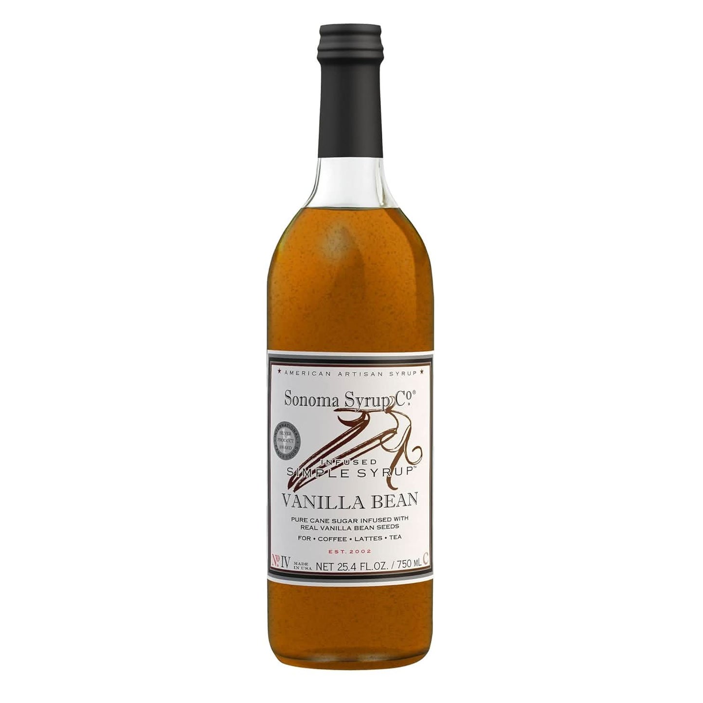 Sonoma Syrup No. 4 Vanilla Bean Infused Simple Syrup