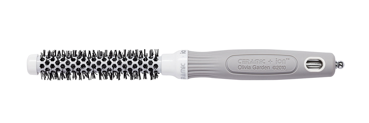 Olivia Garden Ceramic + Ion Round Thermal Hair Brush, CI-15, 1/2"