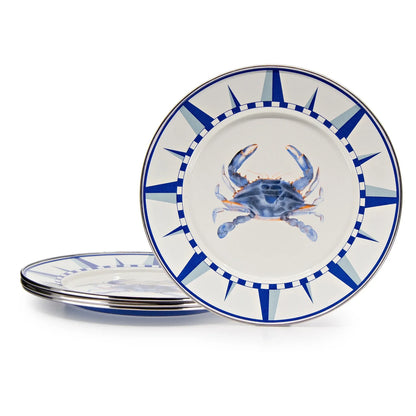Golden Rabbit Enamelware Dinner Plates - Set of 4