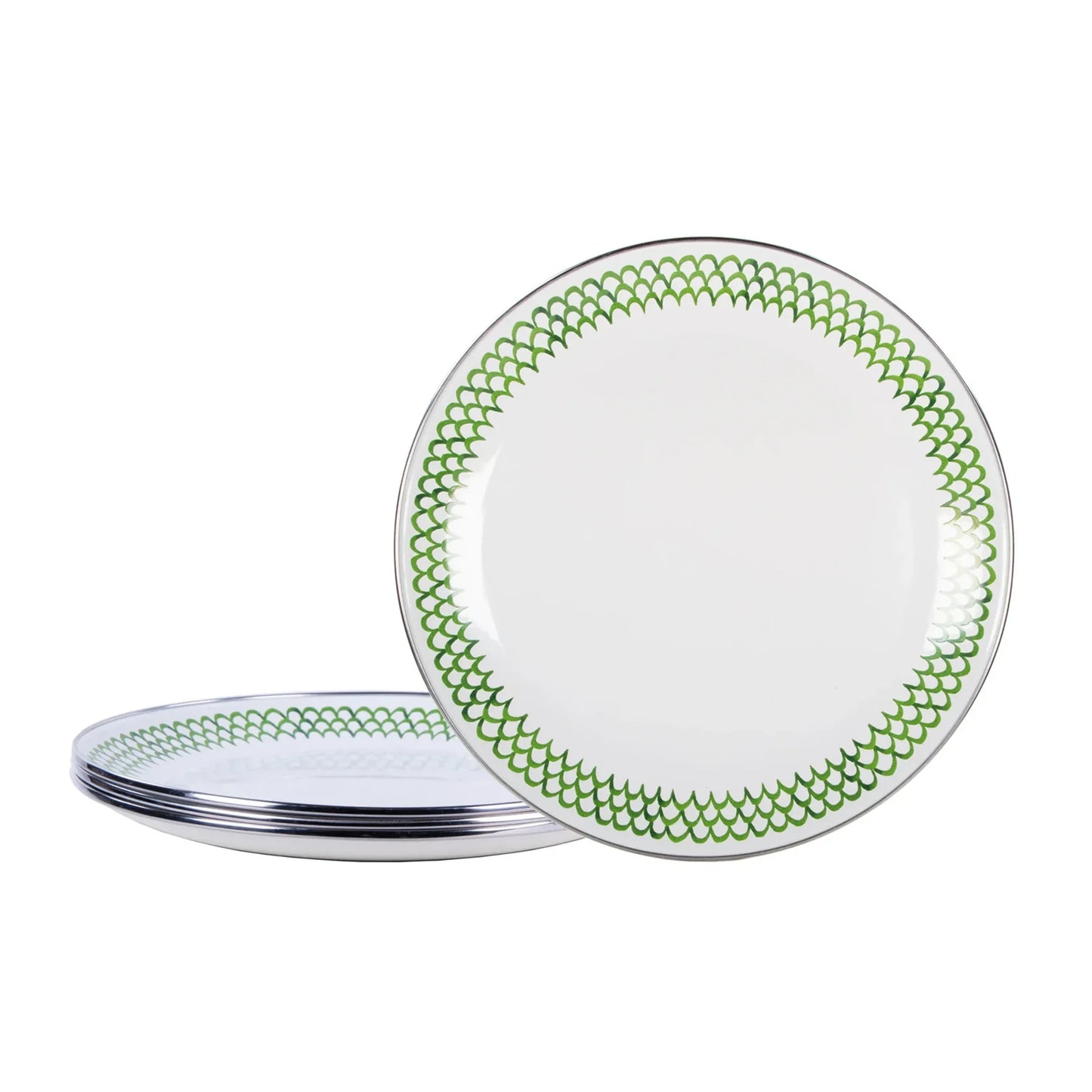 Golden Rabbit Enamelware Dinner Plates - Set of 4