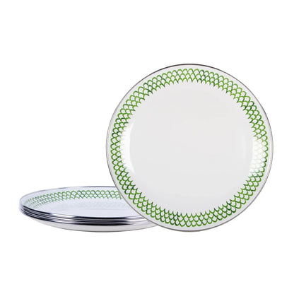 Golden Rabbit Enamelware Dinner Plates - Set of 4