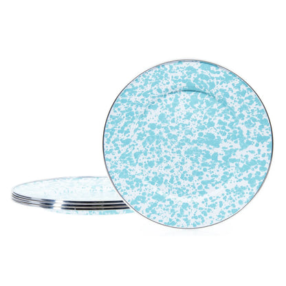 Golden Rabbit Enamelware Dinner Plates - Set of 4