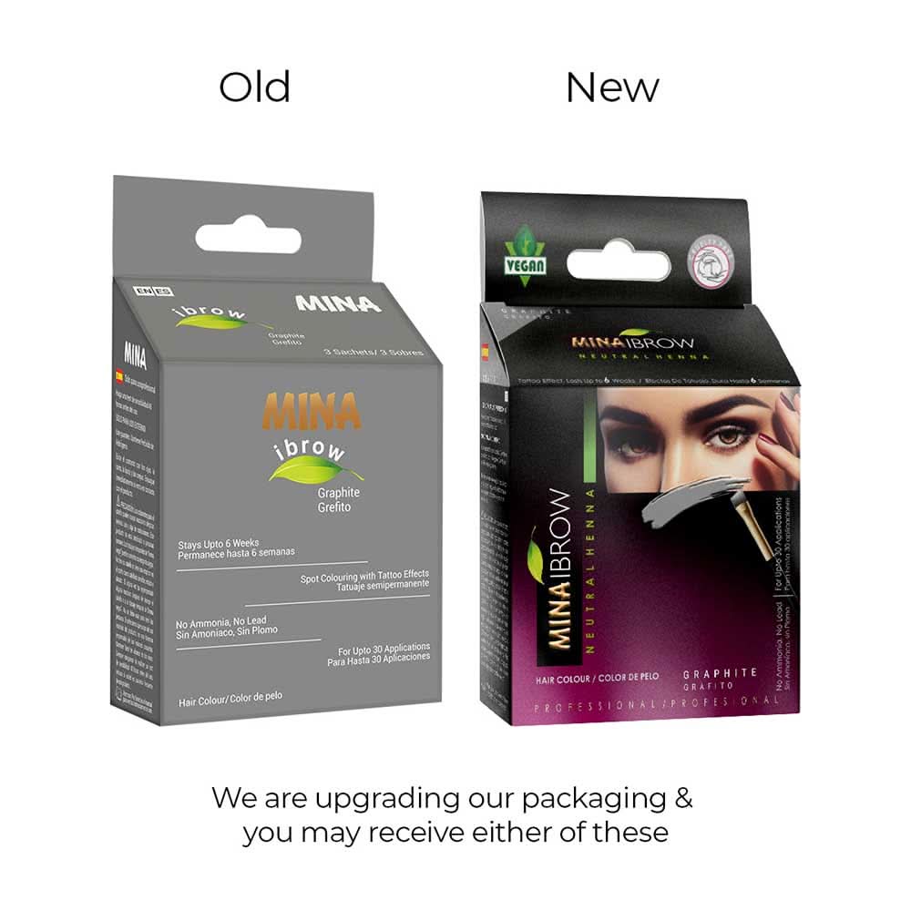 Mina Ibrow Henna Regular Brow Tint Kit - Graphite