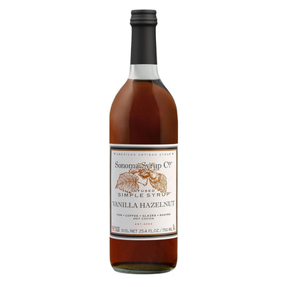 Sonoma Syrup No. 12 Hazelnut Infused Simple Syrup 25.4 oz