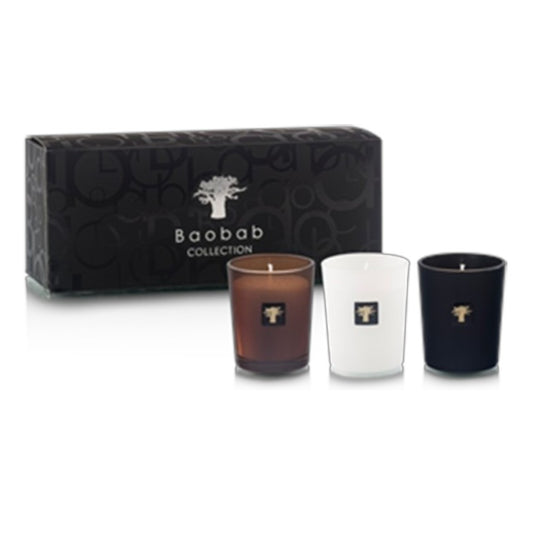 Baobab Les Prestigieuses Trio Travel Candle Set