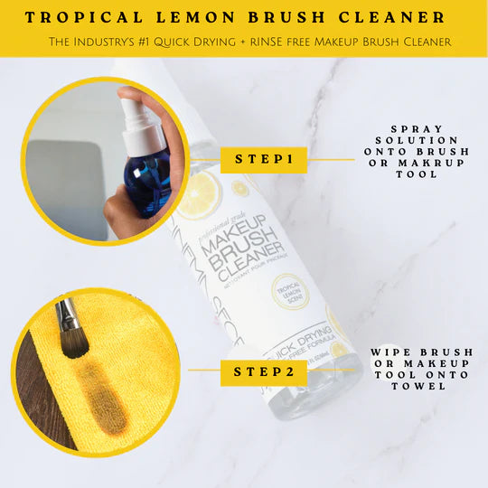 Cinema Secrets Professional Makeup Brush Cleaner, Lemon 2 oz Spray