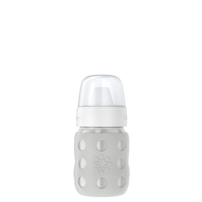 Lifefactory 8 oz Stainless Steel Baby Bottle Hard Sippy Spout
