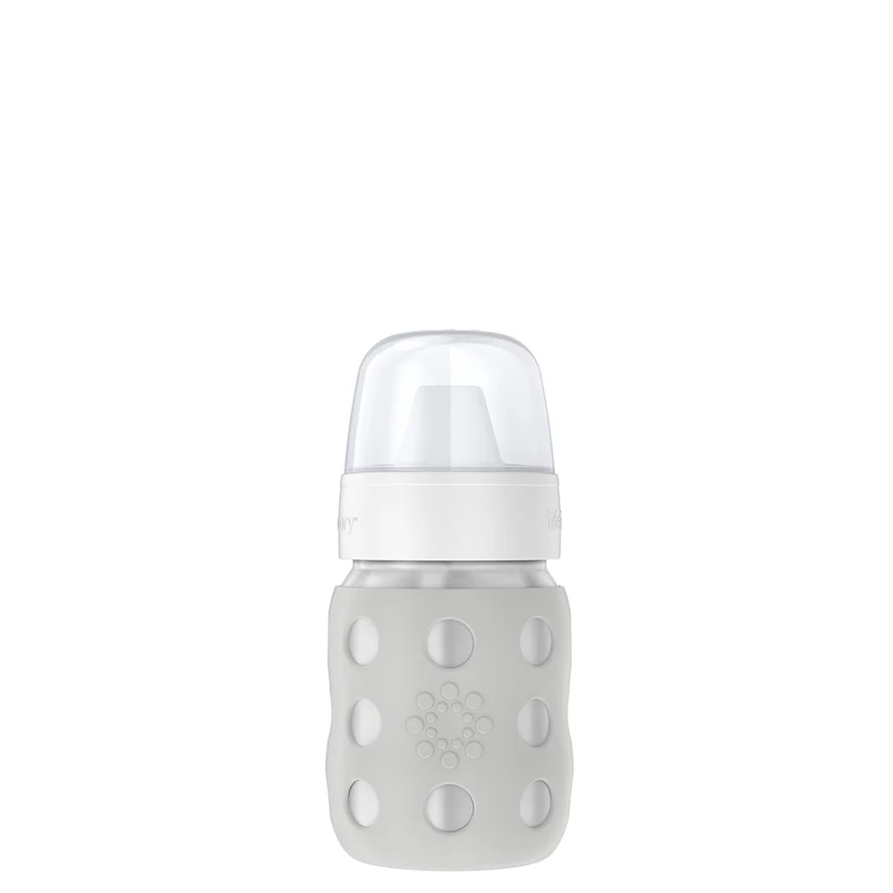 Lifefactory 8 oz Stainless Steel Baby Bottle Hard Sippy Spout