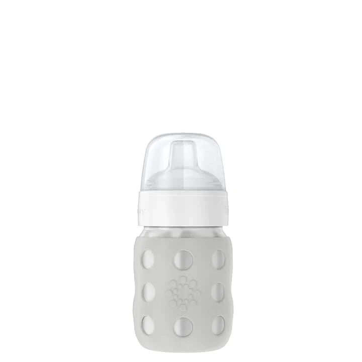 Lifefactory 8 oz Stainless Steel Baby Bottle Sippy Nipple