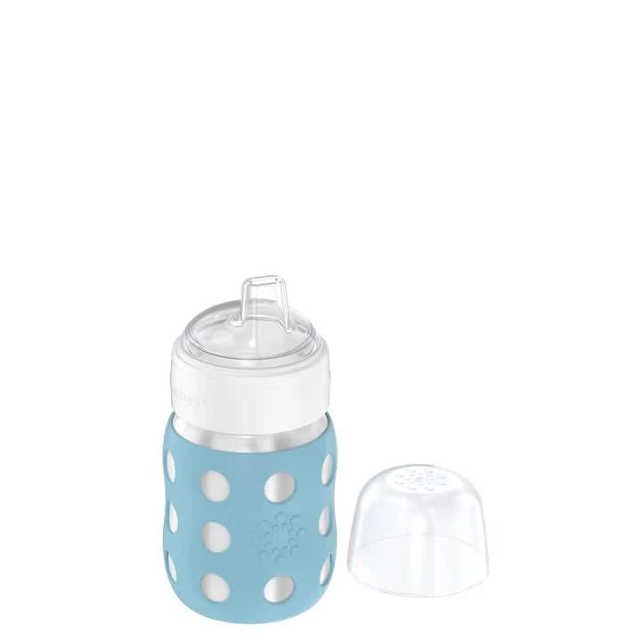Lifefactory 8 oz Stainless Steel Baby Bottle Sippy Nipple