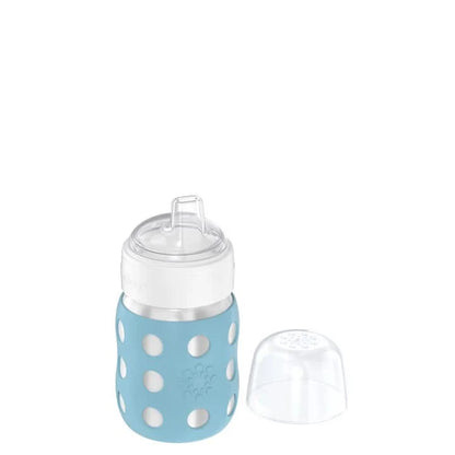 Lifefactory 8 oz Stainless Steel Baby Bottle Sippy Nipple