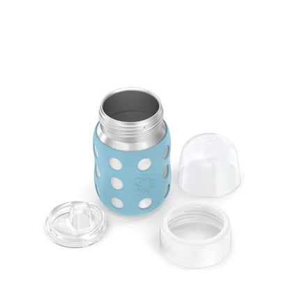 Lifefactory 8 oz Stainless Steel Baby Bottle Sippy Nipple