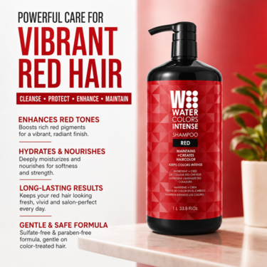 Watercolors Intense 3-in-1 Color Depositing Shampoo, Red 33.8 oz
