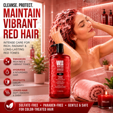 Watercolors Intense 3-in-1 Color Depositing Shampoo, Red 33.8 oz
