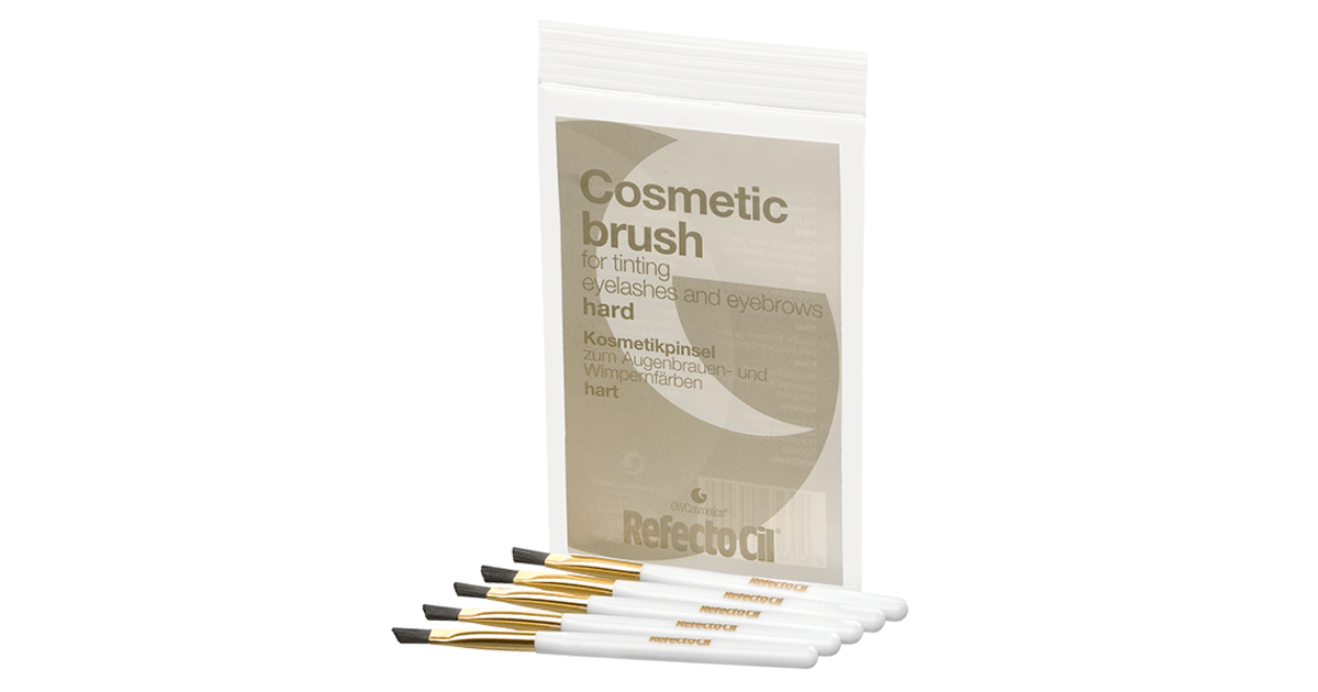 RefectoCil Cosmetic Brush for Tinting Eyelashes and Eyebrows HARD - 5 PACK