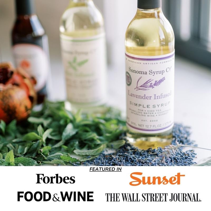 Sonoma Syrup No. 3 Lavender Infused Simple Syrup 12.7 oz