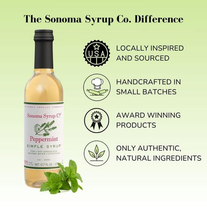 Sonoma Syrup No. 5 Peppermint Simple Syrup 12.7 oz