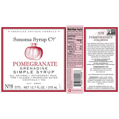 Sonoma Syrup No. 8 Pomegranate Simple Syrup 12.7 oz