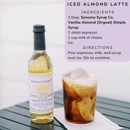 Sonoma Syrup No. 13 Almond Infused Simple Syrup 12.7 oz