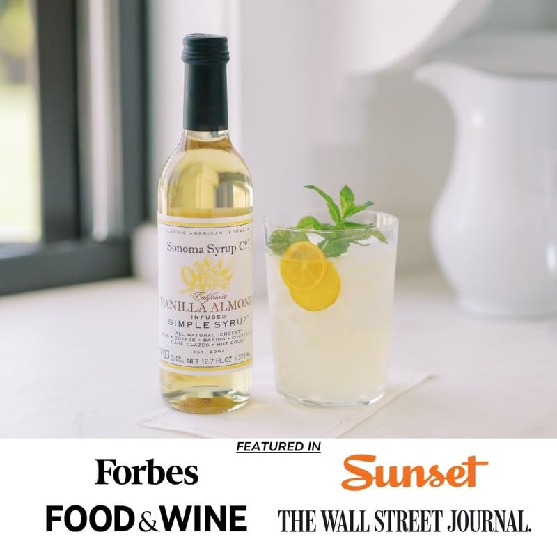 Sonoma Syrup No. 13 Almond Infused Simple Syrup 12.7 oz
