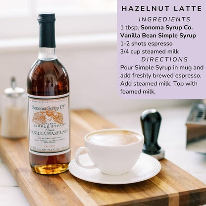 Sonoma Syrup No. 12 Hazelnut Infused Simple Syrup 25.4 oz