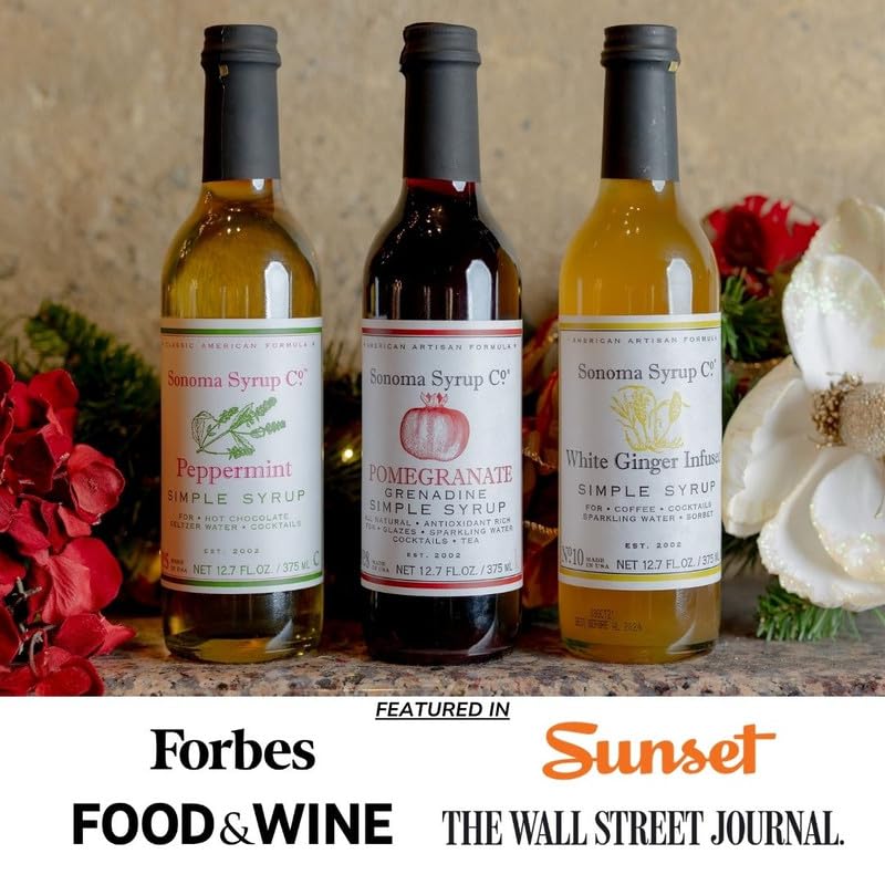 Sonoma Syrup No. 10 White Ginger Infused Simple Syrup 12.7 oz
