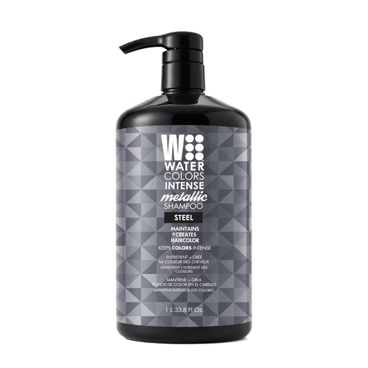 Watercolors Intense Metallic 3-in-1 Color Depositing Shampoo, Steel 33.8 oz