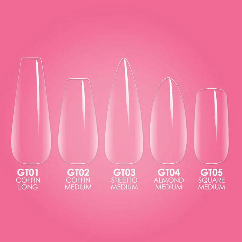 KIARA SKY GELLY TIPS STARTER KIT - ALMOND MEDIUM